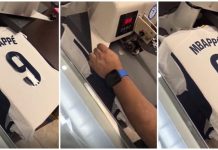 Dyshime se fanella me numrin 9 e Mbappes është shtypur në dyqanin e Real Madridit