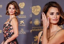 Penelope Cruz shfaq elegancë me një fustan të mrekullueshëm me lule, ndërsa merr pjesë në “Annual Goya Film Awards”