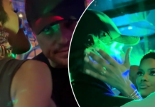 Lë vend për dyshime – Leonardo DiCaprio shfaqet i afërt me aktoren Teyana Taylor në një festë të Oscars