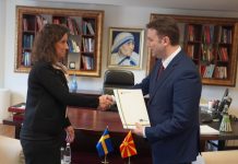 Osmani pranoi letër falënderimi nga MPJ e Suedisë për mbështetjen e anëtarësimit në NATO