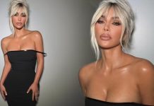 E inspiruar nga Pamela Anderson, Kim Kardashian duket më se atraktive dhe tërheqëse me volumin e flokëve të mbledhura