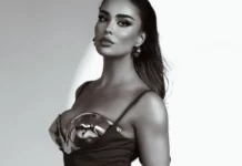 Xhensila Myrtezaj merr vëmendje me një fustan elegant të kuq, në setin e fundit fotografik