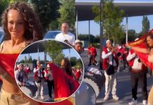 Xhuli Nura merr vëmendje me një video, ndërsa shfaqet duke kërcyer me tupana në mes të Dyseldorfit