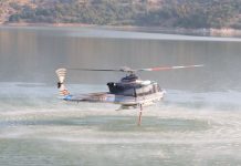 Një helikopter i policisë hodhi mbi 39 tonë ujë mbi zjarrin në malin Serta