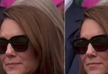 Kate Middleton u xhirua duke qarë në një moment gjatë finales së Wimbledon