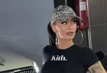 Dafina Zeqiri duket atraktive teksa pozon pranë Ferrarit që ia bleu të dashurit për ditëlindje