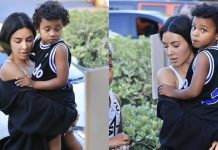 Kim Kardashian duket e mrekullueshme pa grim, për ndeshjen e basketbollit të djalit të saj