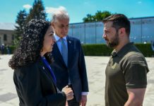 Osmani uron Zelenskyn për Ditën e Pavarësisë së Ukrainës: Kosova ka qëndruar me ju dhe do të vazhdojë ta bëjë këtë