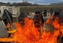 Ushtarët shqiptar të KFOR-it në Kosovë në gatishmëri për menaxhimin e trazirave