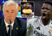 Ancelotti: Vinicius Jr do ta fitojë Topin e Artë 2024, tre golat ndaj Dortmundit shkojnë për vitin e ardhshëm