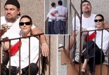 Leonardo DiCaprio dhe e dashura e tij Vittoria Ceretti fotografohen të përqafuar në një ballkon në Romë