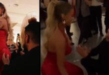 Robert Berisha kokën tek të pasmet e Santianes, ajo nuk e ndal vallëzimin