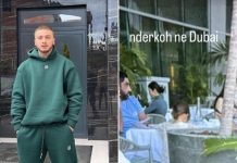 Fero publikon fotografi të Arbenita Ismajlit me një mashkull në Dubai