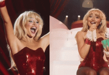 Sabrina Carpenter promovon “A Nonsense Christmas”, me një veshje festive joshëse