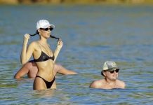 Vittoria Ceretti shfaqet me bikini në plazhin e St. Barts me Leonardo DiCaprio