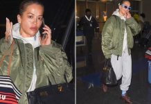 Rita Ora shihet duke u larguar nga New Yorku në Aeroportin “John F. Kennedy”, pas paraqitjes spektakolare në ‘Times Square’