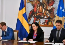 Kosova dhe Suedia nënshkruajnë memorandum për mbështetje profesionale të Presidencës