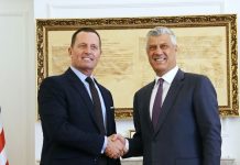 Grenell i uron pavarësinë Kosovës: Hashim Thaçi, ati themelues i shtetit, s’është aty duke festuar, padrejtësi e madhe