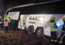 Aksidentohet autobusi me targa të Kosovës në Kroaci, lëndohen dy persona