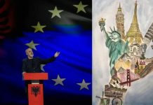 Rama publikon karikaturën: Bashkoje votën me PS për Shqipërinë që meriton vendin si e barabartë mes të barabartësh