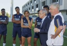 Perez viziton lojtarët dhe u kërkon të mos dorëzohen në La Liga apo Ligën e Kampionëve