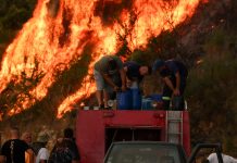 Zjarri mbyll rrugën Makedonski Brod-Shkup