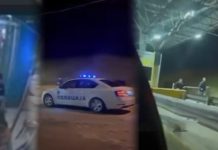 Plaçkitje si në film, në pagesën rrugore “Milladinovci”