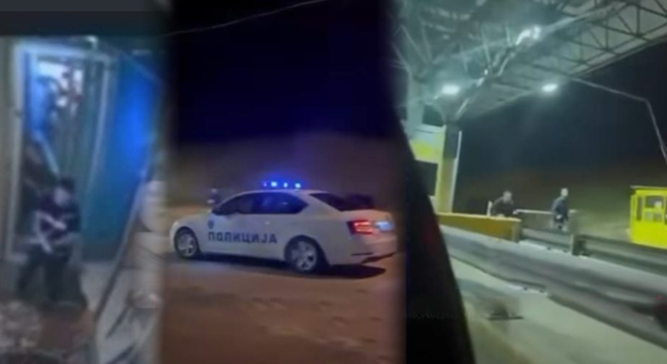 Plaçkitje si në film, në pagesën rrugore “Milladinovci”