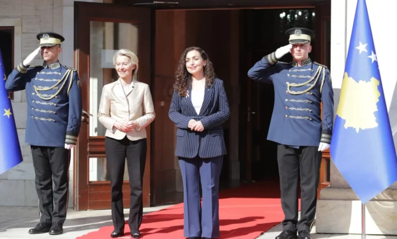 Osmani  Me Von der Leyen diskutuam për heqjen e masave të padrejta ndaj Kosovës