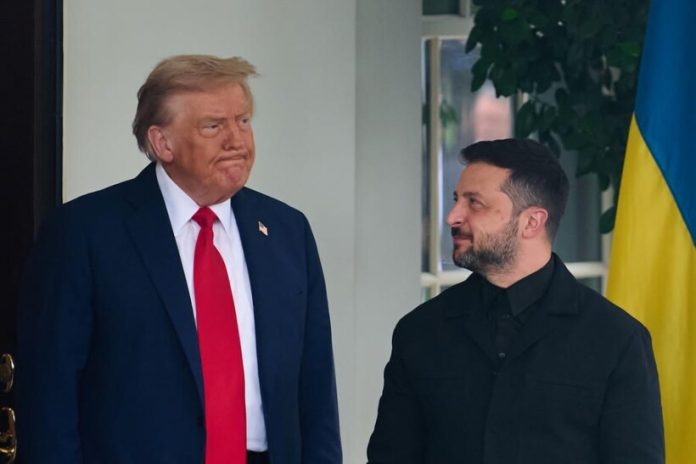 U.S.-WASHINGTON, D.C.-TRUMP-UKRAINE-ZELENSKY-MEETING