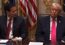 Trumpi kotet gjatë fjalimit të Rubios