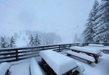 Shtresa e borës në “Kodrën e Diellit” arrinë 31 cm, temperatura -8