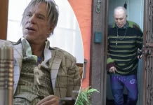Dikur një yll i filmave, sot Mickey Rourke filmohet në një paraqitje të rrallë ku mezi njihet dhe thuhet se po dëbohet nga shtëpia për shkak të borxhit të qirasë