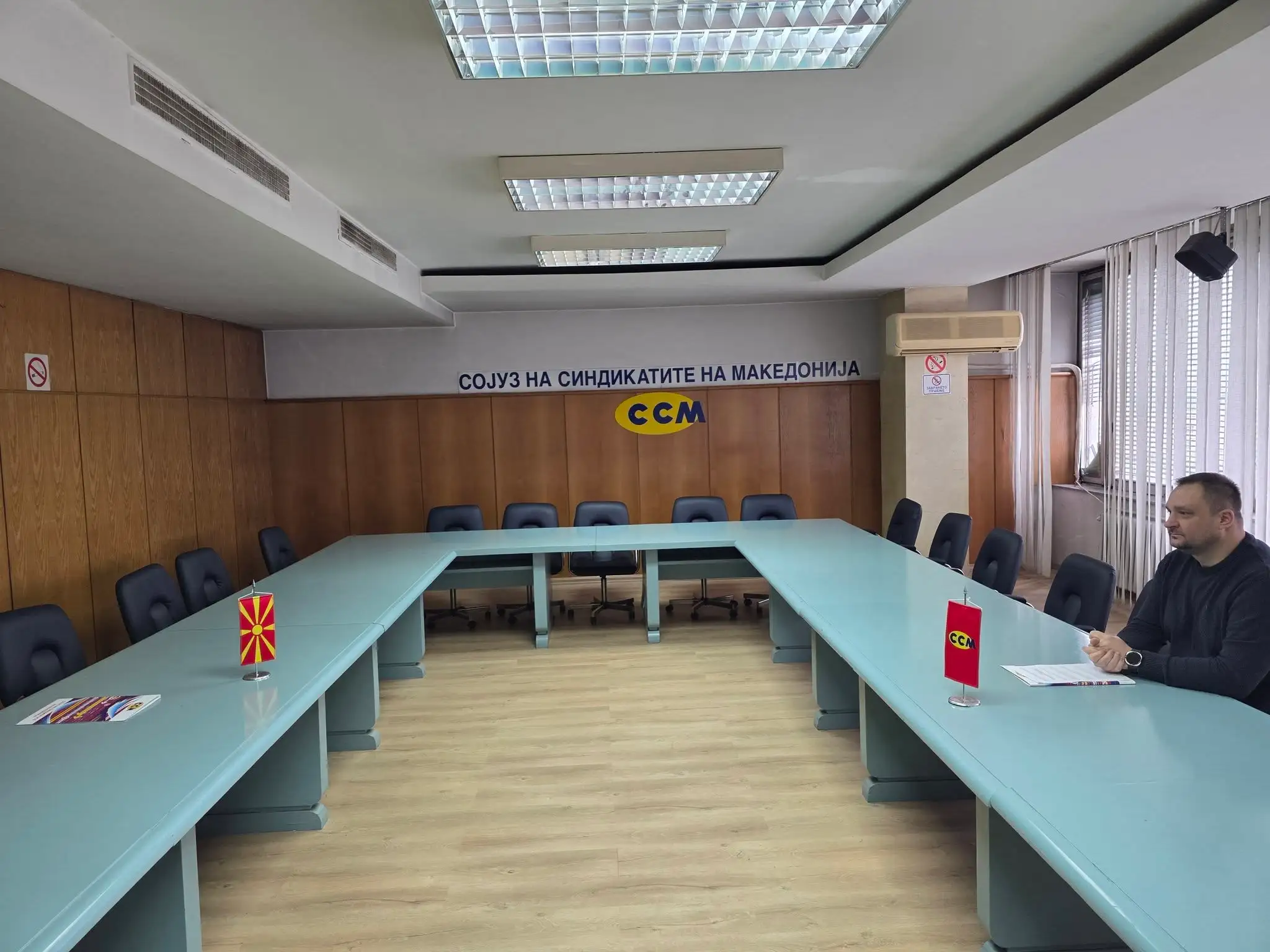 Udhëheqësi i protestave sindikale në Maqedoninë e Veriut  Fëmijët e mi po ndiqen