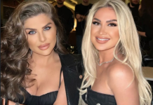 Engjëllusha dhe Gresa me poza atraktive nga ashensori