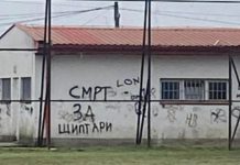 “Smrt za shiptari” në Stadiumin e Tearcës