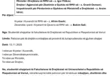 Kuvendi dhe Qeveria e RMV-së nuk e pranuan peticionin e studentëve në gjuhën shqipe, e kërkuan në gjuhën maqedone