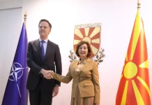 Rutte nga Shkupi: NATO është e përkushtuar për të mbrojtur çdo centimetër të territorit aleat