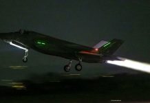 Momenti kur avioni britanik rrëzon një dron iranian