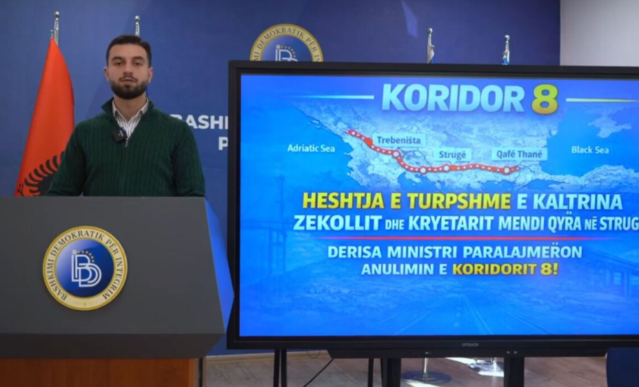 BDI  Heqja e lidhjes me Shqipërinë nga Korridori 8 do të shkatërron vetë korridorin
