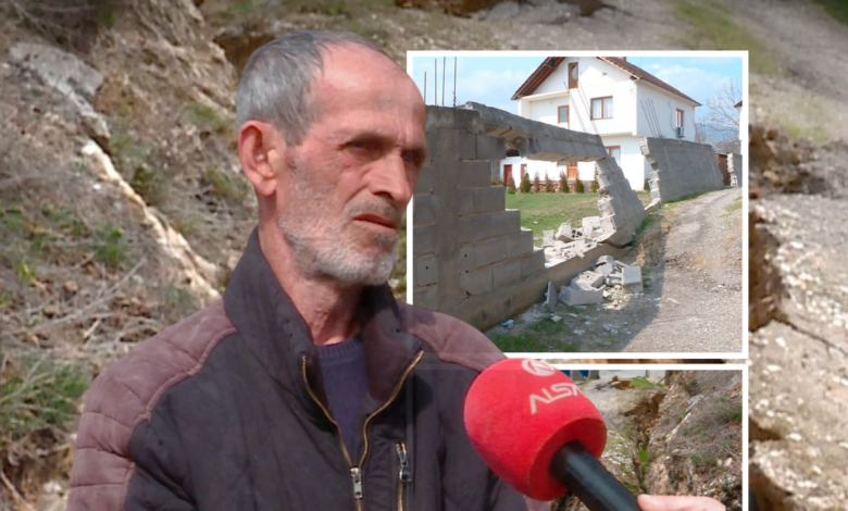 Likovë  shtëpia e familjes Shukriu kërcënohet nga çarja e tokës  jetojnë me frikë dhe pasiguri
