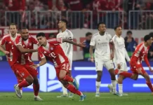 Mbrëmje spektakolare në Mynih! 7 gola të shënuar, një karton i kuq dhe Bayerni që eliminon Realin