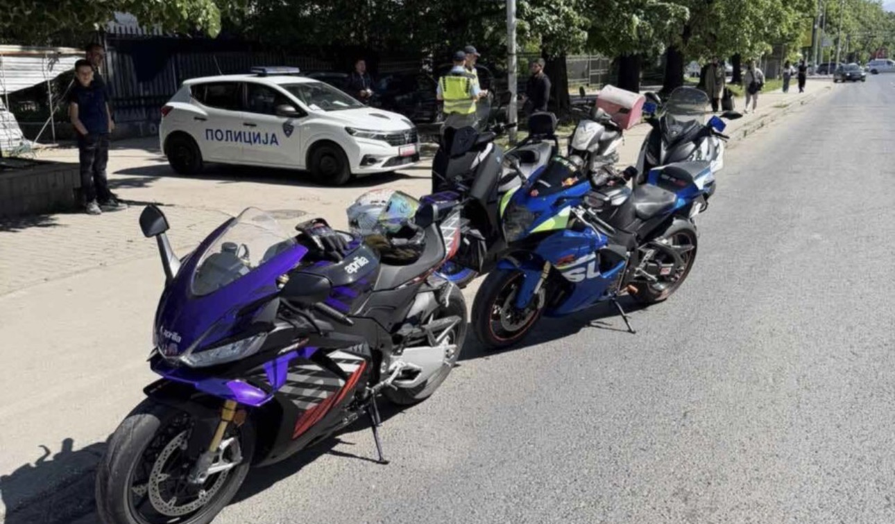 Aksion ndaj motoçikletave në Qendër  Aerodrom  Bit Pazar e Çair  MPB  Për 8 orë janë shqiptuar 105 dënime