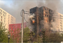 Njëmbëdhjetë persona hospitalizohen pasi zjarri përfshin një ndërtesë shumëkatëshe në Tiranë