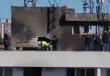 Pamje nga Rumania, pallati i dëmtuar pas goditjes nga droni rus