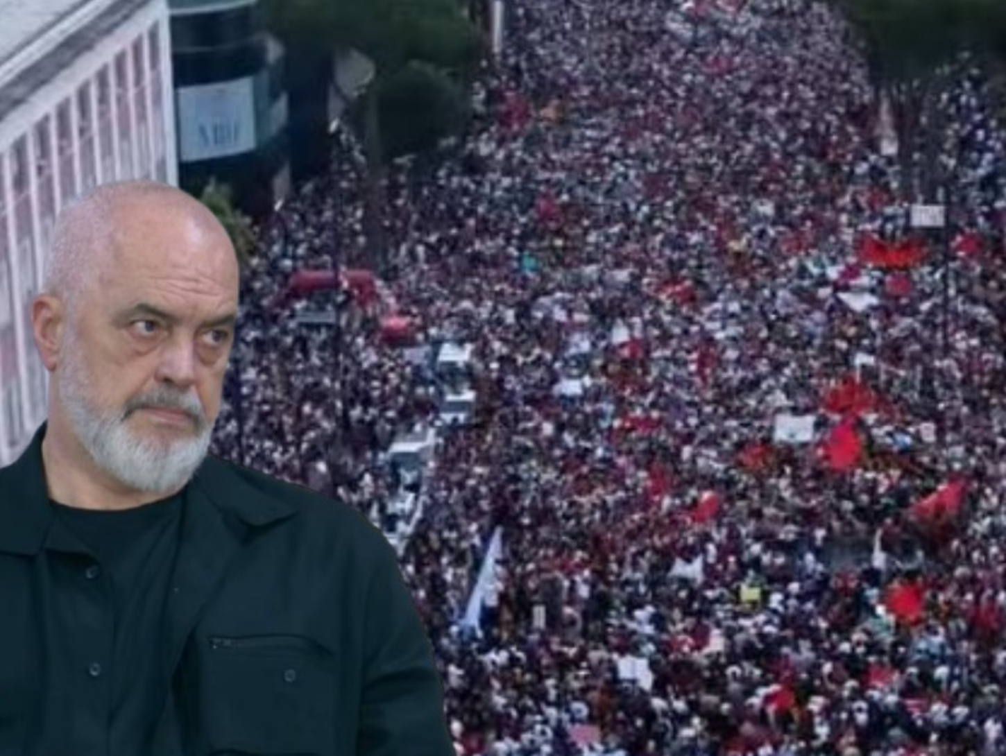  Ata nga Kosova dhe Tetova hedhin gurë në bulevard dhe fshehin dorën   Protesta në kryeqytet  Rama  Të rinjtë pastruan zhulin e molotovarëve