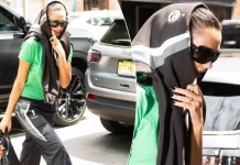 Dua Lipa fotografohet duke shkuar në një studio në New York, merr vëmendjen me stilin e veçantë