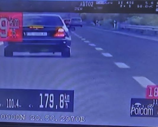 Voziste 179 km/orë, aty ku lejohej 80 km – shoferi arrestohet dhe i merret vetura