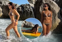 Nora Isrefi merr vëmendjen me linjat trupore, ndërsa publikon fotografi provokuese me bikini nga pushimet në jug të Shqipërisë