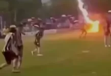 Goditja e rrufesë la të vdekur futbollistin 24-vjeçar